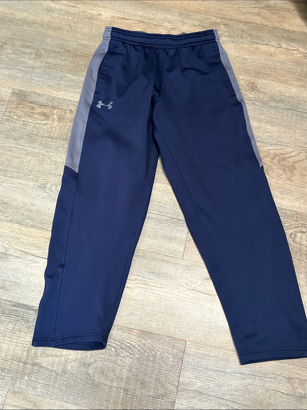 Under Armour Mens Navy and Gray Athletic Joggers